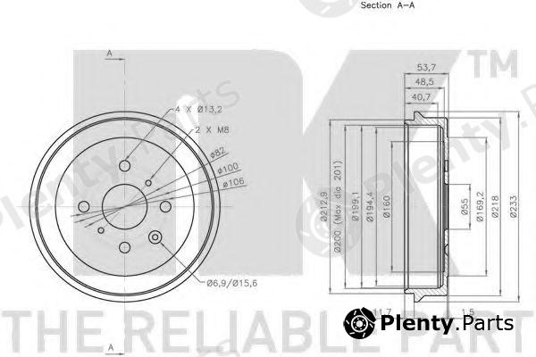  NK part 251911 Brake Drum