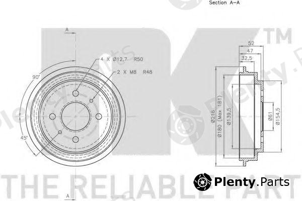  NK part 252209 Brake Drum