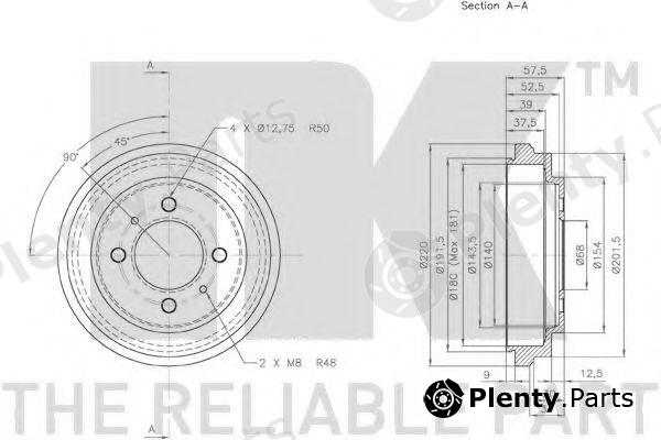  NK part 252214 Brake Drum