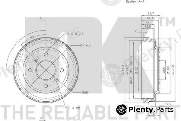 NK part 252221 Brake Drum