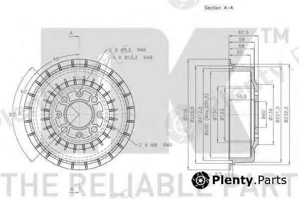  NK part 252313 Brake Drum