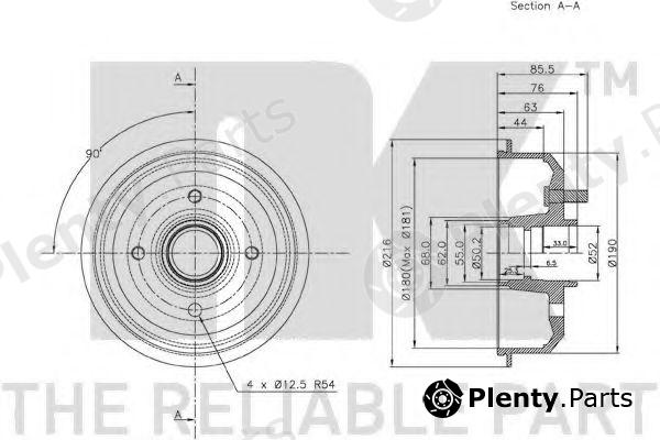  NK part 252526 Brake Drum