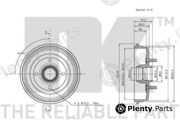  NK part 252527 Brake Drum