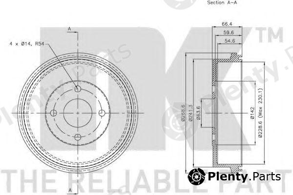 NK part 252528 Brake Drum