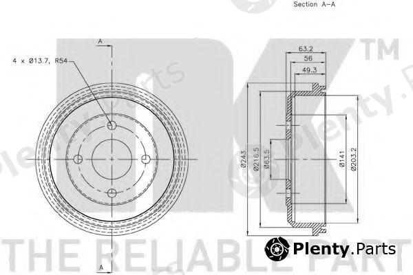  NK part 252532 Brake Drum