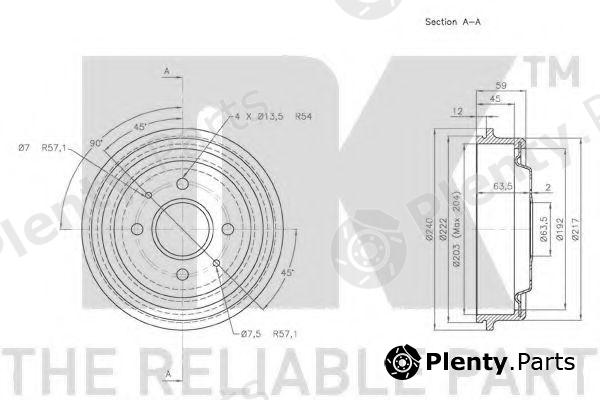  NK part 252533 Brake Drum