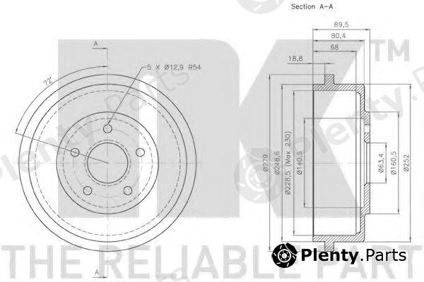  NK part 252536 Brake Drum