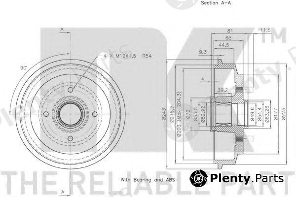  NK part 252546 Brake Drum