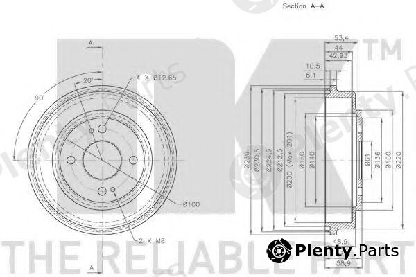  NK part 252603 Brake Drum