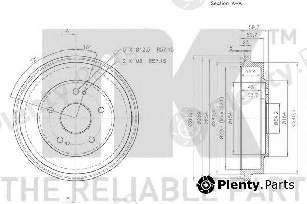  NK part 252606 Brake Drum