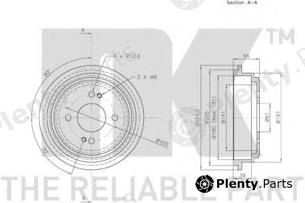  NK part 252608 Brake Drum