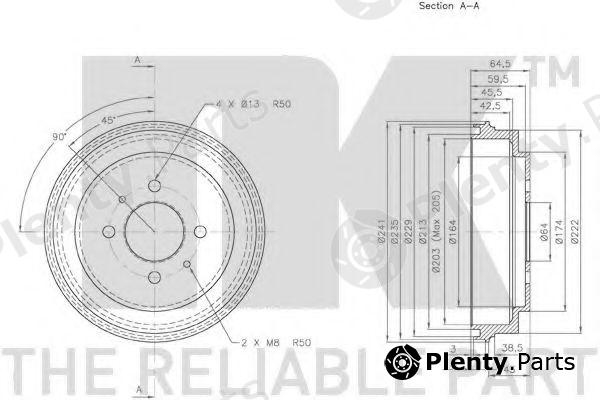  NK part 253006 Brake Drum