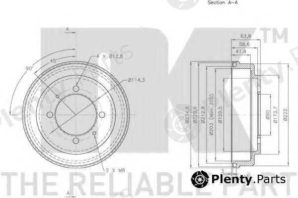  NK part 253008 Brake Drum