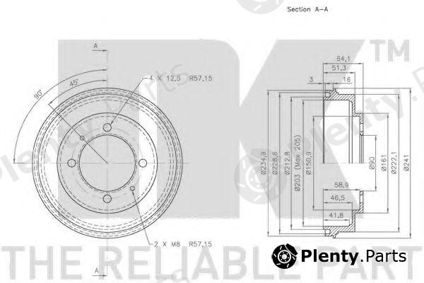  NK part 253010 Brake Drum