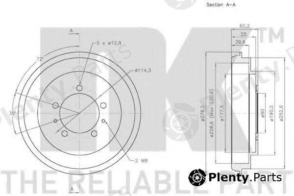  NK part 253013 Brake Drum