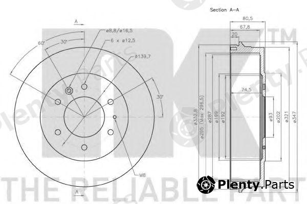  NK part 253214 Brake Drum