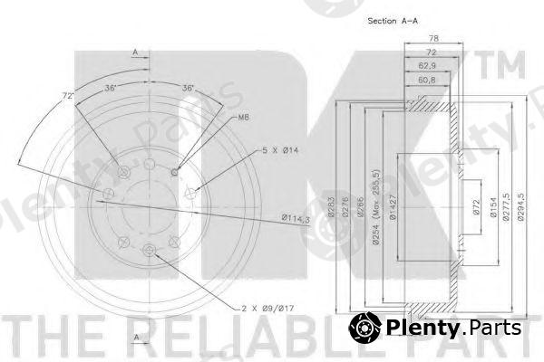  NK part 253215 Brake Drum