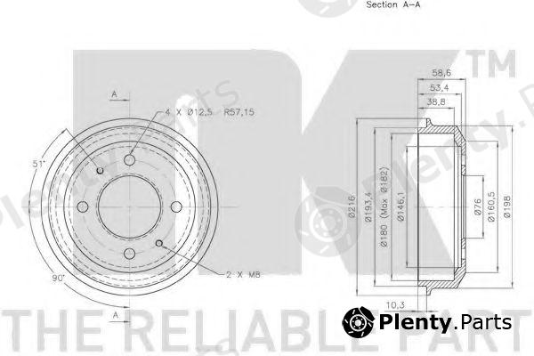  NK part 253404 Brake Drum