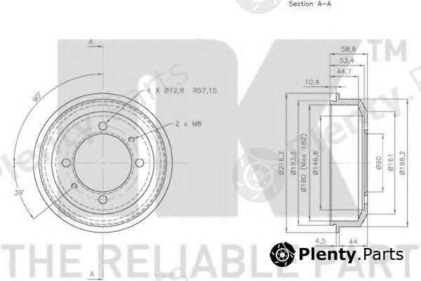  NK part 253405 Brake Drum