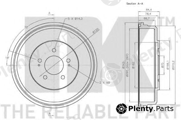  NK part 253412 Brake Drum