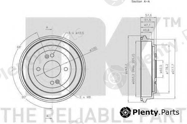  NK part 253413 Brake Drum