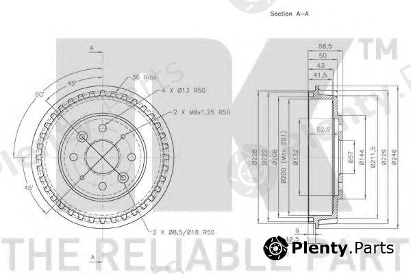  NK part 253502 Brake Drum