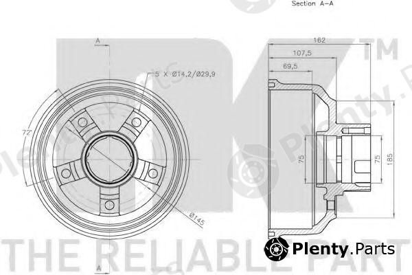  NK part 253509 Brake Drum