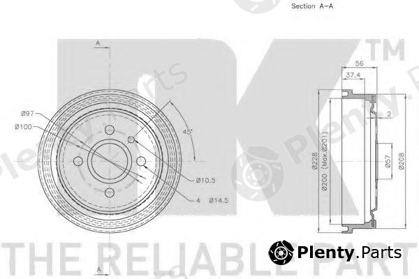  NK part 253605 Brake Drum