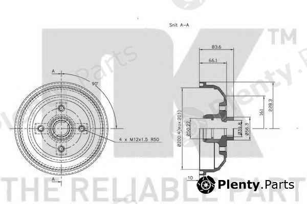  NK part 253611 Brake Drum