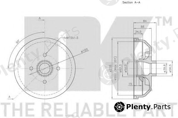  NK part 253613 Brake Drum