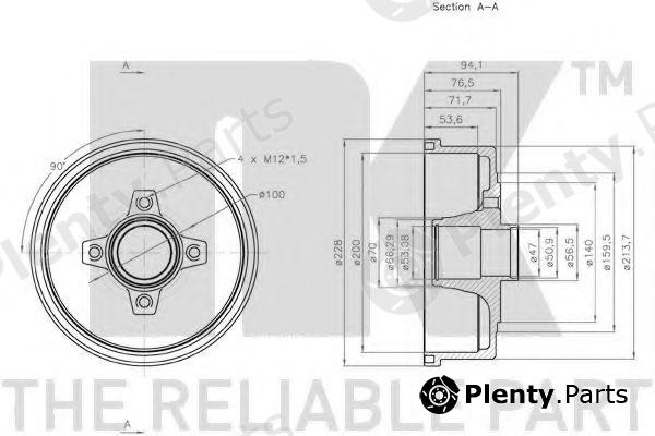  NK part 253617 Brake Drum