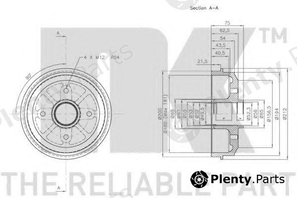  NK part 253709 Brake Drum