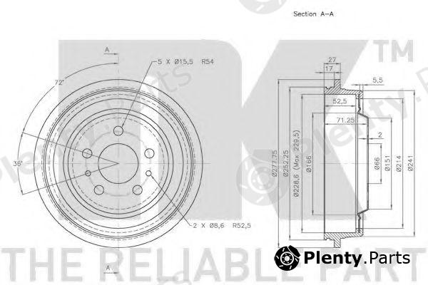  NK part 253917 Brake Drum