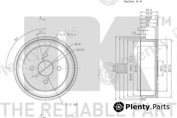  NK part 254513 Brake Drum