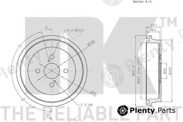  NK part 254523 Brake Drum