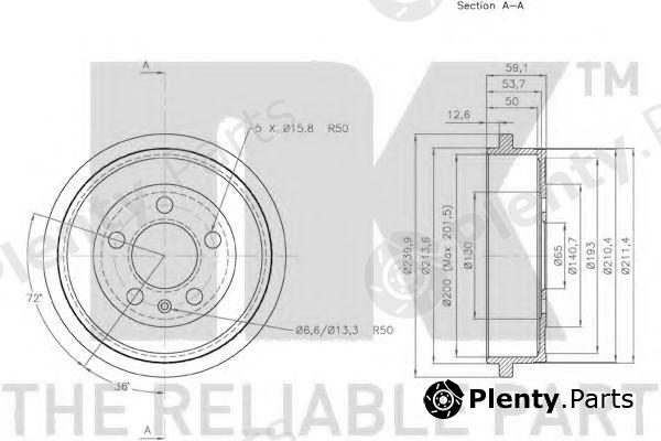  NK part 254727 Brake Drum