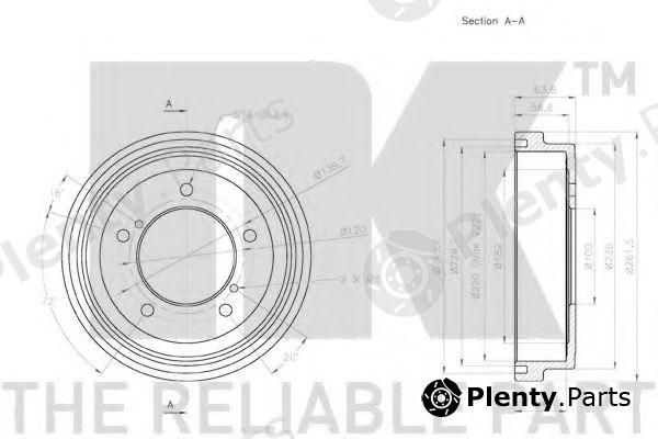 NK part 255212 Brake Drum