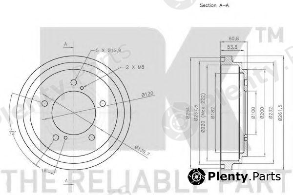  NK part 255213 Brake Drum