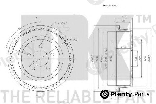  NK part 259302 Brake Drum