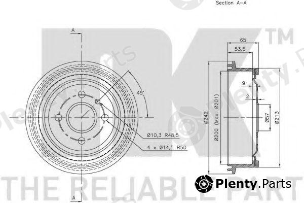  NK part 259905 Brake Drum