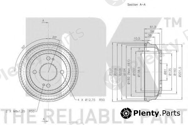  NK part 259908 Brake Drum