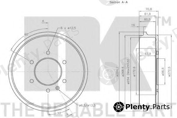  NK part 261401 Brake Drum