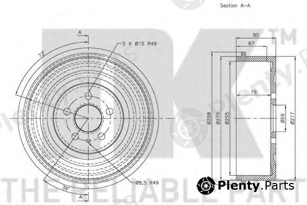  NK part 261902 Brake Drum
