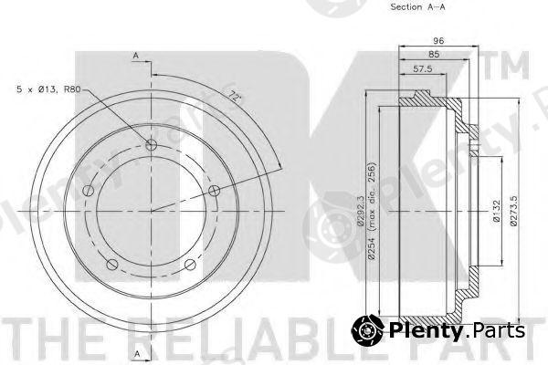  NK part 262508 Brake Drum