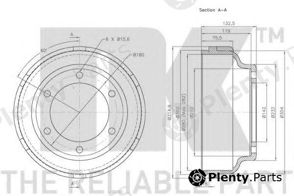  NK part 262512 Brake Drum