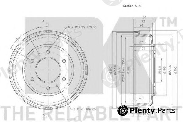  NK part 263001 Brake Drum