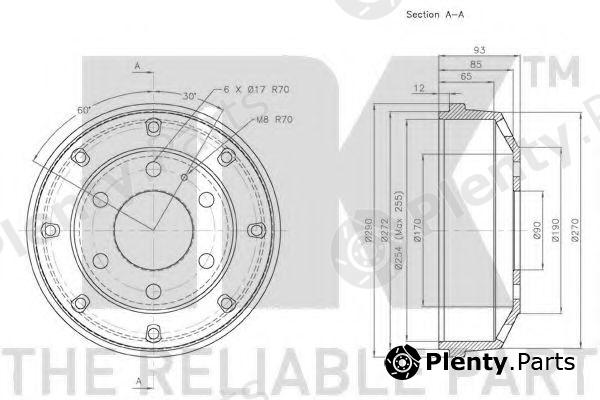  NK part 263303 Brake Drum