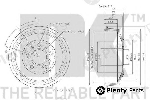  NK part 269906 Brake Drum