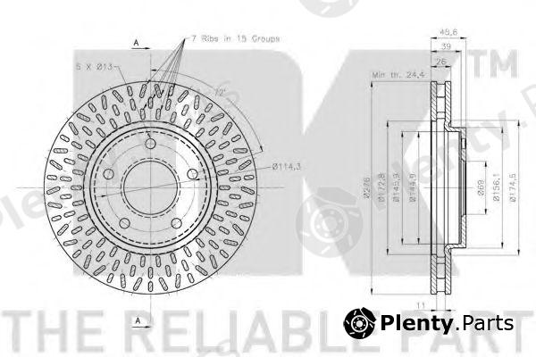  NK part 313057 Brake Disc