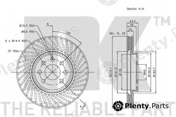  NK part 313651 Brake Disc